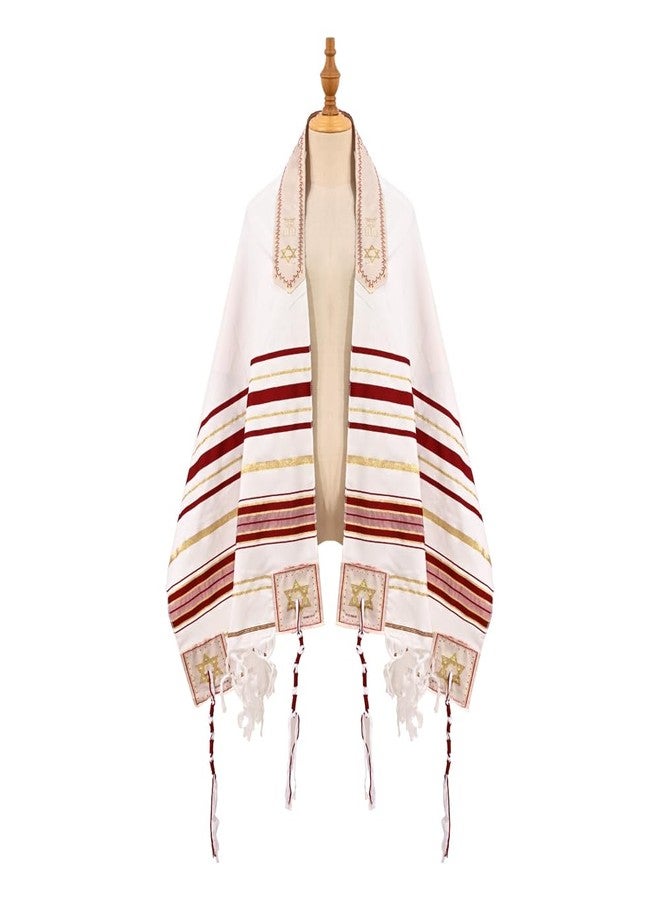 Rooherd tallit lady prayer shawl Christian woman jewish cloth scarf (1, NEW-Red) - Image 2